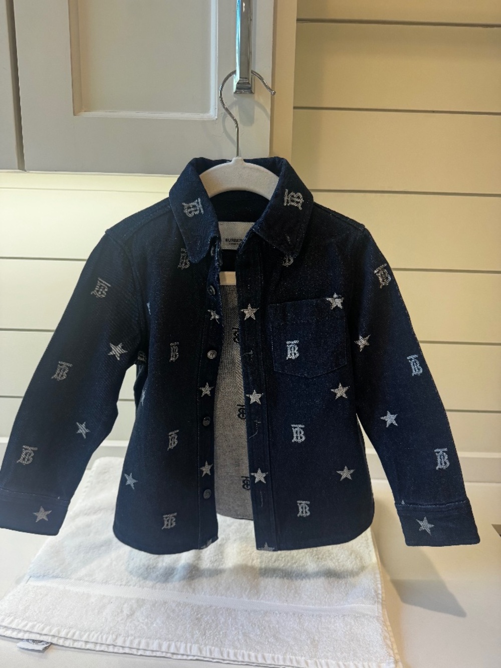 Denim Burberry Toddler boys button down